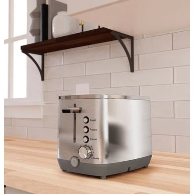 GE - 2-Slice Toaster - Stainless Steel 3 GE - 2-Slice Toaster - Stainless Steel - Image 3
