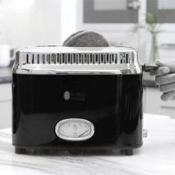 Russell Hobbs Old School 2 Slice Toaster In Black - Black -Blender Spark Deals Store c1e1a904 bc76 4c23 a055 d3c844184e0f