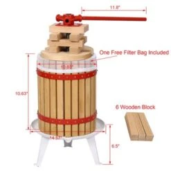 Fruit Wine Press-3.17 Gallon/12L - Oak -Blender Spark Deals Store c4b3cb46 5b2c 4c3a bbfb 92259b57b018