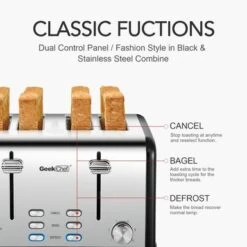 4-slice Stainless Steel Toaster - Red -Blender Spark Deals Store c7c20a33 6bd2 4d99 8dae 8759b2c1ddc3