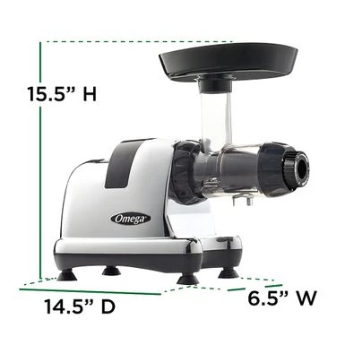 Omega - J8006HDC Slow Juicer And Nutrition System - Chrome 7 Omega - J8006HDC Slow Juicer And Nutrition System - Chrome - Image 7