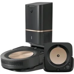 IRobot - Roomba S9+ (9550) Robot Vacuum & Braava Jet M6 (6112) Robot Mop Bundle - Black