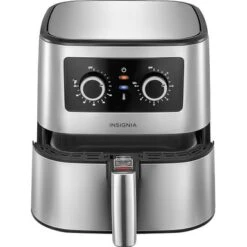Insignia™ - 5 Qt. Analog Air Fryer - Stainless Steel