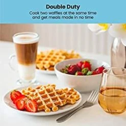 Chefman Double Waffle Maker, 2 At A Time 6-Inch Belgian Waffle Maker With Mess Free Moat And 7 Shade Settings Temp Control, Electric Non Stick Waffle Iron Griddle, Hashbrowns, Keto Chaffle Maker -Blender Spark Deals Store d19cb64a 840b 4ddd add8 fad334400885