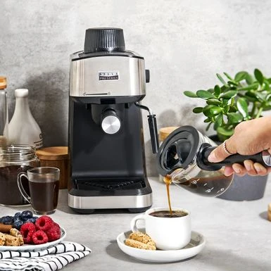 Bella Pro Series - Steam Espresso Machine - Black 2 Bella Pro Series - Steam Espresso Machine - Black - Image 2