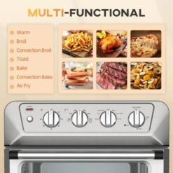HOMCOM 7-in-1 21 Qt. Air Fryer Toaster Oven Combo 1800W, 4 Slice Toaster Oven - Silver 12 HOMCOM 7-in-1 21 Qt. Air Fryer Toaster Oven Combo 1800W, 4 Slice Toaster Oven - Silver -Blender Spark Deals Store d3f24a2b bffc 4493 83a8 ed1c8e9d3366