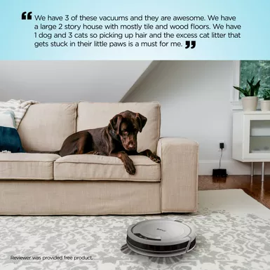 Shark - ION Robot Vacuum, Wi-Fi Connected - Light Gray 14 Shark - ION Robot Vacuum, Wi-Fi Connected - Light Gray - Image 14