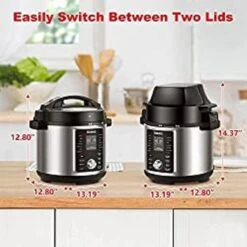 Galanz 12-in-1 Electric Pressure Cooker & Air Fryer With 12 Preset Programs Including Slow Cook, AirFry, Dehydrate, Rice, Grill, Roast, Steam, Beans, Stew, Warm, 6 Qt, 1000W/1500W, Stainless Steel -Blender Spark Deals Store d6673c50 0f32 43e3 b1b0 2aa778ac4bb3