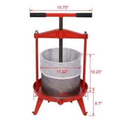 Stainless Steel Fruit And Wine Press - N/A - Red 13 Stainless Steel Fruit And Wine Press - N/A - Red -Blender Spark Deals Store d6773225 4a1b 4a8a 82d5 d85f4d333c4a
