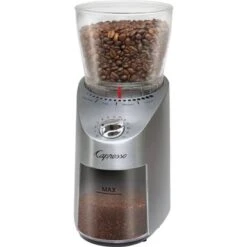 Capresso - Infinity Plus 4-Oz. Conical Burr Coffee Grinder - Stainless Steel -Blender Spark Deals Store d6ba1896 f5ac 5622 8d2d ce29cc186596