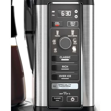Ninja - 10-Cup Specialty Coffee Maker With Fold-Away Frother And Glass Carafe CM401 - Black/Stainless Steel 9 Ninja - 10-Cup Specialty Coffee Maker With Fold-Away Frother And Glass Carafe CM401 - Black/Stainless Steel - Image 9