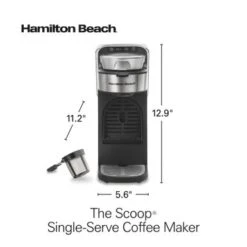 Hamilton Beach The Scoop Single-Serve Stainless Steel Coffee Maker With Removable Reservoir - Stainless Steel -Blender Spark Deals Store e08f8b10 0c5d 452b ae0b bf80ae717b06