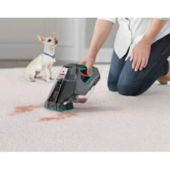 BISSELL - Pet Stain Eraser PowerBrush Plus Cordless Portable Carpet Cleaner - Titanium And Electric Blue -Blender Spark Deals Store e1b1232f efc1 5f42 8b61 3e27b39c0662