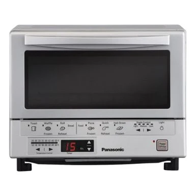 Panasonic Flashxpress Double Infrared Heating Silver Toaster Oven 1 Panasonic Flashxpress Double Infrared Heating Silver Toaster Oven