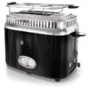 Russell Hobbs Old School 2 Slice Toaster In Black - Black