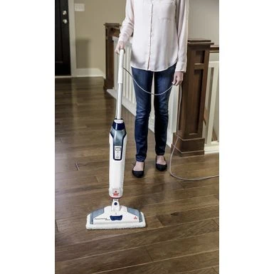 BISSELL - PowerFresh Deluxe Corded Steam Mop - Brite White/Saphire Waltz 9 BISSELL - PowerFresh Deluxe Corded Steam Mop - Brite White/Saphire Waltz - Image 9