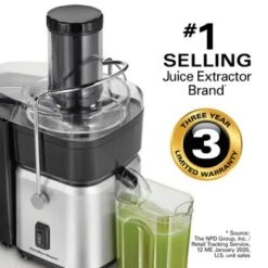 Hamilton Beach Whole Fruit Juice Extractor - Silver -Blender Spark Deals Store eadd0253 5813 437e 8a13 9ff0f00ee4b9