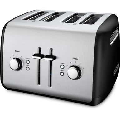 KitchenAid 4-Slice Toaster With Illuminated Buttons In Onyx Black 1 KitchenAid 4-Slice Toaster With Illuminated Buttons In Onyx Black