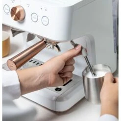 Café - Bellissimo Semi-Automatic Espresso Machine With 15 Bars Of Pressure, Milk Frother, And Built-In Wi-Fi - Matte White -Blender Spark Deals Store ec21794b 3ff6 5e2e 8bf0 7e5181a39df6