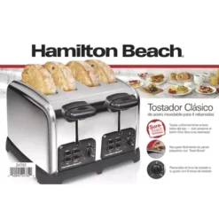Hamilton Beach - Classic 4 Slice Toaster W/ Sure-Toast Stainless Steel -Blender Spark Deals Store ecab82a3 17f1 4867 a3d9 a1959c5c3709