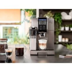 DeLonghi De'Longhi - Dinamica Plus Fully Automatic Espresso Machine With Built-in Grinder - Titanium -Blender Spark Deals Store edb4c856 dbb9 50dc 9877 8e58ab7343b1