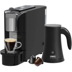 Bella Pro Series - Capsule Coffee Maker And Milk Frother - Black