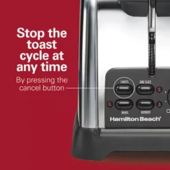 Hamilton Beach - Classic 4 Slice Toaster W/ Sure-Toast Stainless Steel -Blender Spark Deals Store ef6aebd5 c416 498f 92b6 44d83b46dbc4