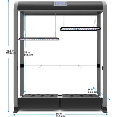 AeroGarden - Farm 24XL With Salad Bar Seed Pod Kit - Hydroponic Indoor Garden - Black 7 AeroGarden - Farm 24XL With Salad Bar Seed Pod Kit - Hydroponic Indoor Garden - Black - Image 7