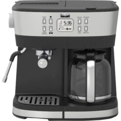 Bella Pro Series - Combo 19-Bar Espresso And 10-Cup Drip Coffee Maker - Stainless Steel