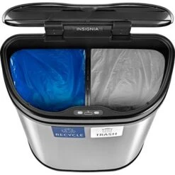 Insignia™ - 18 Gal. Automatic Trash Can With Recycle And Waste Divider - Stainless Steel 12 Insignia™ - 18 Gal. Automatic Trash Can With Recycle And Waste Divider - Stainless Steel -Blender Spark Deals Store f7417eab a31c 5530 b45e 59fa1171558b