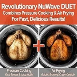 NuWave Duet Electric Pressure Cooker & Air Fryer Combo, 450 IN 1 Slow Cooker & Grill With Integrated Digital Temp Probe, 6qt SS Pot, Adjustable High/Low Pressure, Built-in Sure-Lock Safety Tech -Blender Spark Deals Store f7c46292 21c9 4040 9462 d63b98428f56