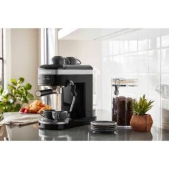 KitchenAid Semi-Automatic Espresso Machine In Onyx Black -Blender Spark Deals Store kes6503ob 2