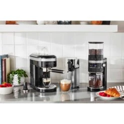 KitchenAid Semi-Automatic Espresso Machine In Onyx Black -Blender Spark Deals Store kes6503ob 3