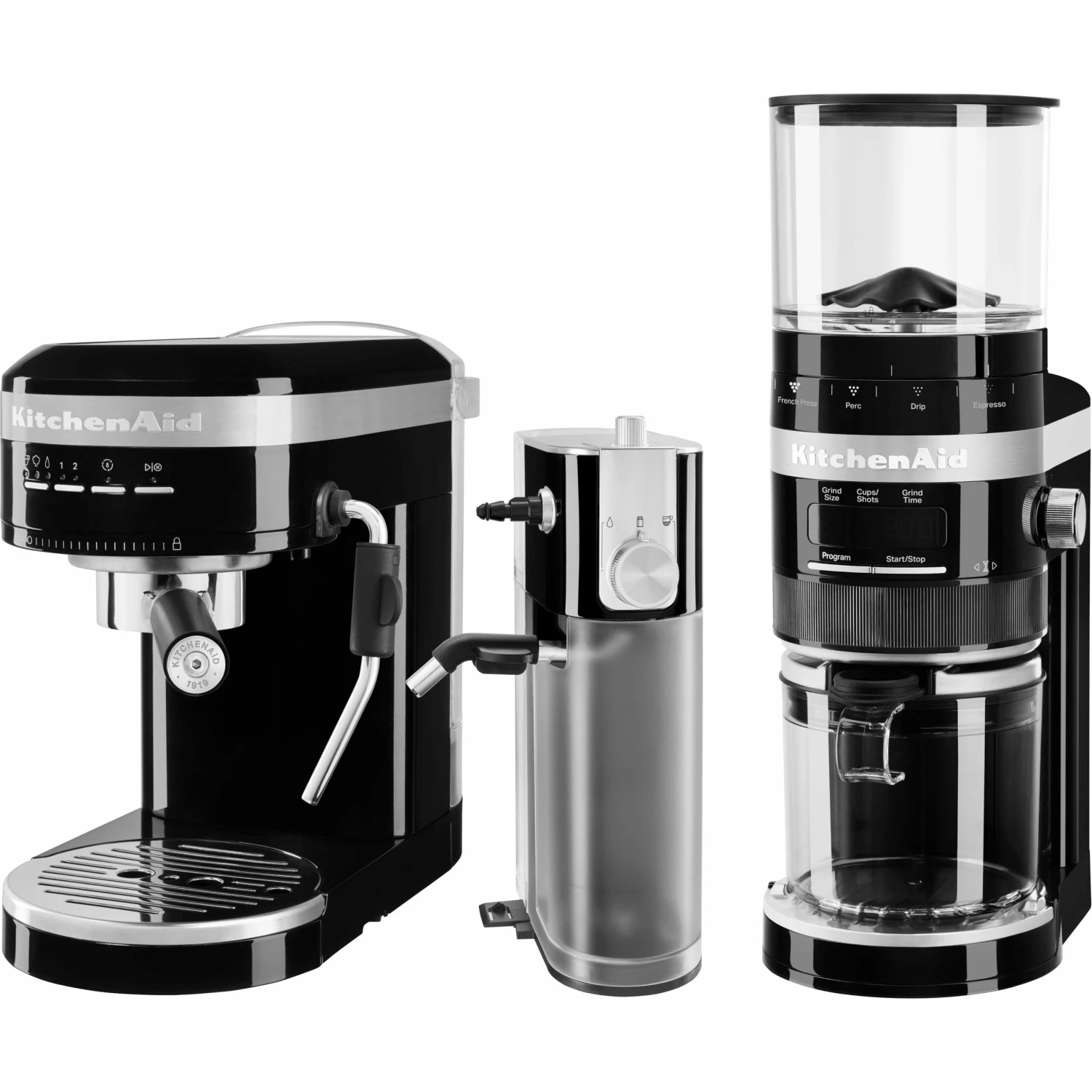 KitchenAid Metal Automatic Milk Frother Attachment In Onyx Black For KES6503 Espresso Machine 3 KitchenAid Metal Automatic Milk Frother Attachment In Onyx Black For KES6503 Espresso Machine - Image 3