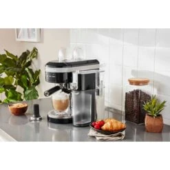 KitchenAid Metal Automatic Milk Frother Attachment In Onyx Black For KES6503 Espresso Machine 8 KitchenAid Metal Automatic Milk Frother Attachment In Onyx Black For KES6503 Espresso Machine -Blender Spark Deals Store kesmk5ob 3