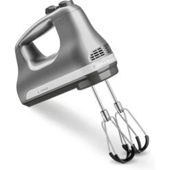 KitchenAid - 6 Speed Hand Mixer With Flex Edge Beaters - KHM6118 - Contour Silver -Blender Spark Deals Store khm6118cu