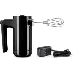 KitchenAid Cordless 7-Speed Hand Mixer With Turbo Beaters II In Onyx Black