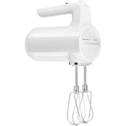 KitchenAid Cordless 7-Speed Hand Mixer With Turbo Beaters II In White 8 KitchenAid Cordless 7-Speed Hand Mixer With Turbo Beaters II In White -Blender Spark Deals Store khmb732wh 3