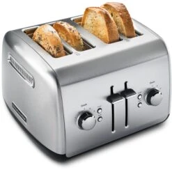 KitchenAid 4-Slice Toaster With Manual High-Lift Lever -Blender Spark Deals Store kmt4115sx 2