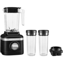 KitchenAid K150 3-Speed Ice Crushing Blender With 16-Oz. And 48-Oz. Blending Jars In Black Matte