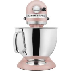 KitchenAid Artisan Series 325-Watt Tilt-Back Head Stand Mixer In Feather Pink -Blender Spark Deals Store ksm150psft 2