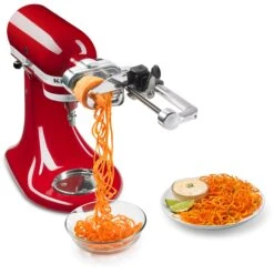 KitchenAid 7 Blade Spiralizer Plus Attachment With Peel, Core And Slice Capabilities 9 KitchenAid 7 Blade Spiralizer Plus Attachment With Peel, Core And Slice Capabilities -Blender Spark Deals Store ksm2apc 4