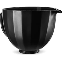 KitchenAid 5-Qt. Ceramic Bowl For Tilt-Head Stand Mixers, Black Shell -Blender Spark Deals Store ksm2cb5pbs 1