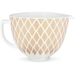 KitchenAid 5-Qt. Ceramic Bowl For Tilt-Head Stand Mixers, Gold Conifer