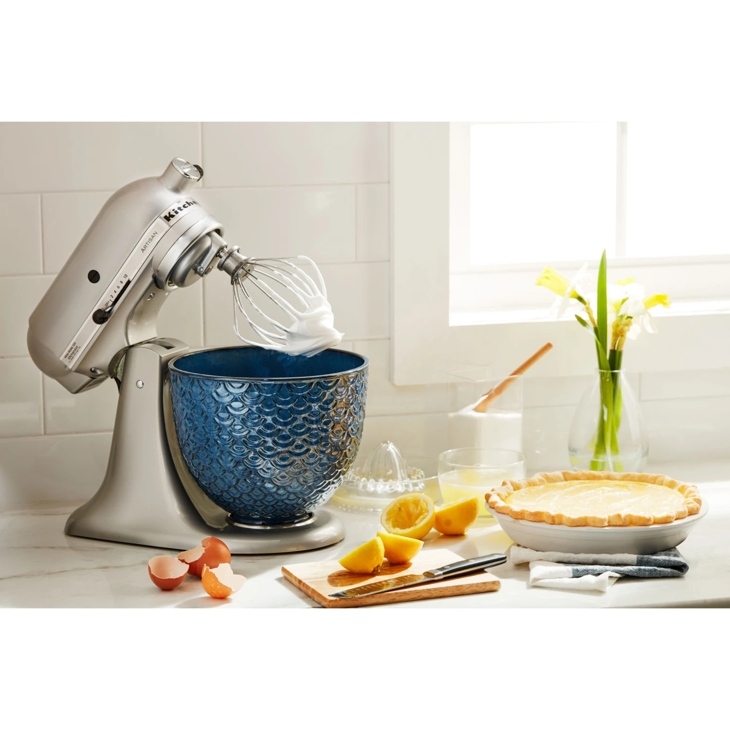 KitchenAid 5-Qt. Ceramic Bowl For Tilt-Head Stand Mixers, Blue Mermaid Lace 3 KitchenAid 5-Qt. Ceramic Bowl For Tilt-Head Stand Mixers, Blue Mermaid Lace - Image 3
