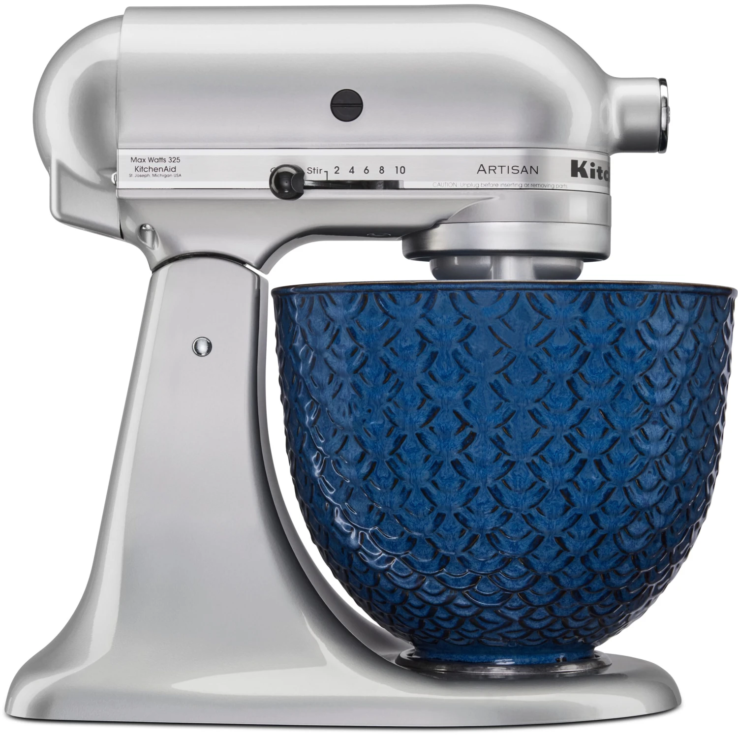 KitchenAid 5-Qt. Ceramic Bowl For Tilt-Head Stand Mixers, Blue Mermaid Lace 2 KitchenAid 5-Qt. Ceramic Bowl For Tilt-Head Stand Mixers, Blue Mermaid Lace - Image 2