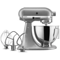 KitchenAid Deluxe 4.5-Quart Tilt-Head Stand Mixer In Silver -Blender Spark Deals Store ksm97sl 3