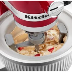 KitchenAid - Ice Cream Maker Attachment, KSMICM - White -Blender Spark Deals Store ksmicm 3